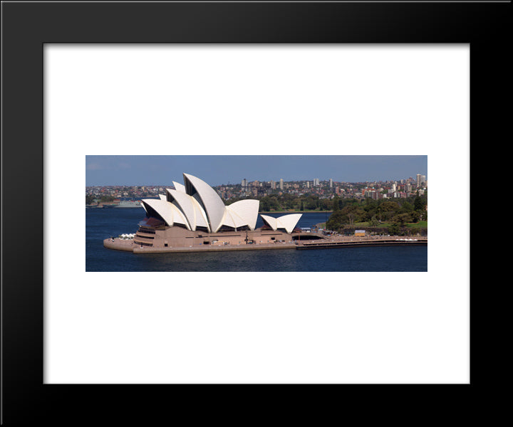 Opera House, Sydney, Australia 20x24 Black Modern Wood Framed Art Print Poster