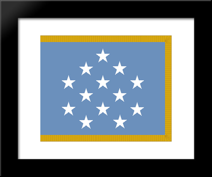 United States Medal Of Honor Flag 20x24 Black Modern Wood Framed Art Print Poster