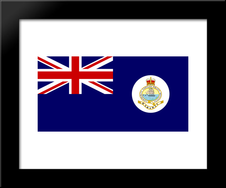 Bahamas Flag 20x24 Black Modern Wood Framed Art Print Poster