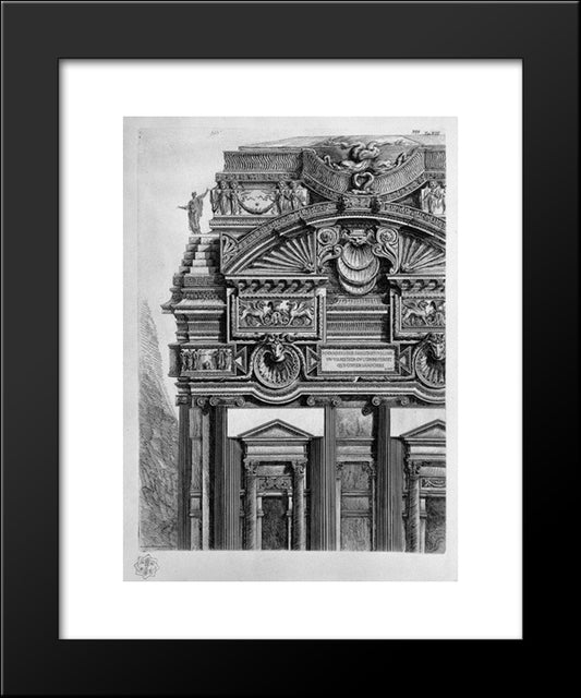 Architectural Decoration 20x24 Black Modern Wood Framed Art Print Poster by Piranesi, Giovanni Battista