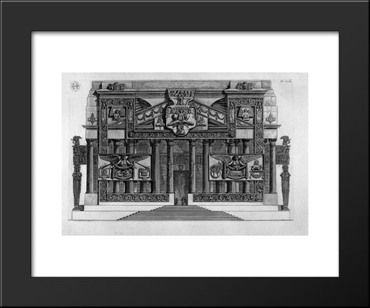 Architectural Decoration 20x24 Black Modern Wood Framed Art Print Poster by Piranesi, Giovanni Battista