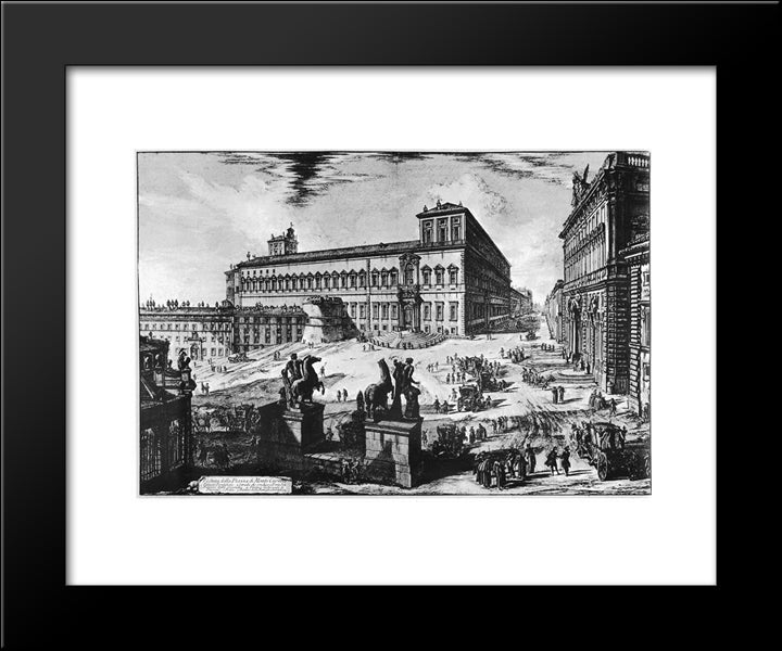 Vedute Di Roma 20x24 Black Modern Wood Framed Art Print Poster by Piranesi, Giovanni Battista