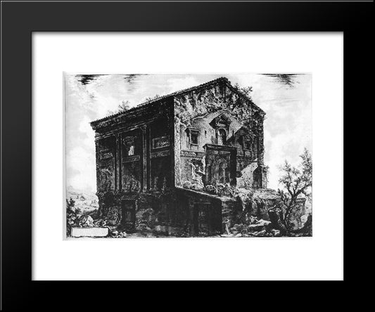 Vedute Di Roma 20x24 Black Modern Wood Framed Art Print Poster by Piranesi, Giovanni Battista