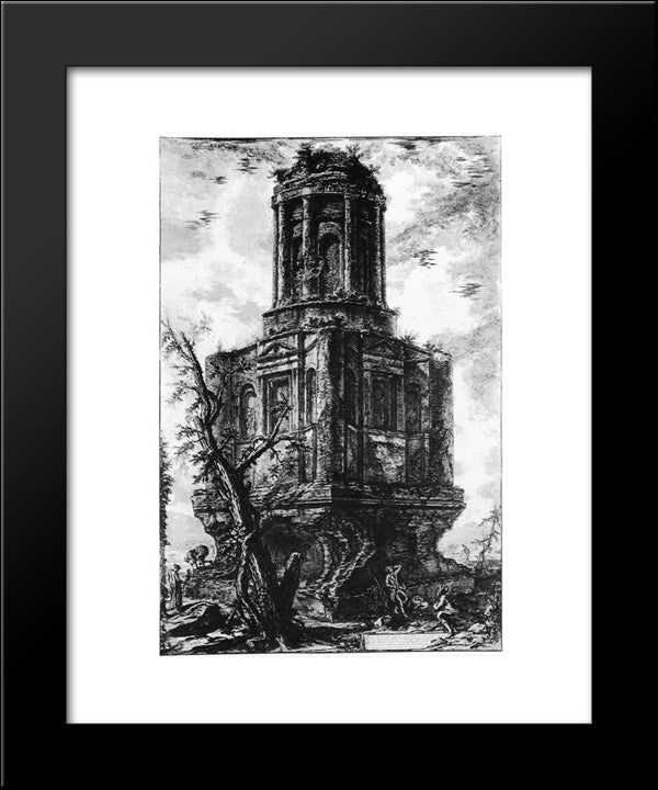 Vedute Di Roma 20x24 Black Modern Wood Framed Art Print Poster by Piranesi, Giovanni Battista