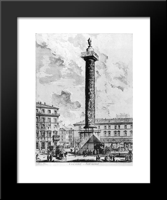 Vedute Di Roma 20x24 Black Modern Wood Framed Art Print Poster by Piranesi, Giovanni Battista