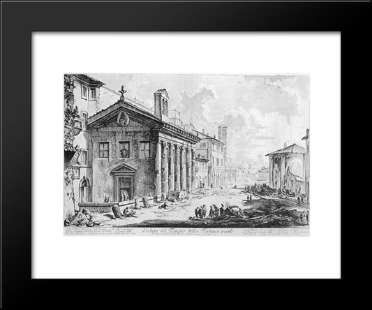 Vedute Di Roma 20x24 Black Modern Wood Framed Art Print Poster by Piranesi, Giovanni Battista