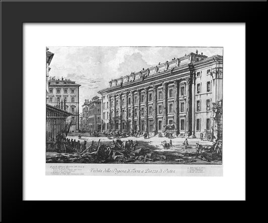 Vedute Di Roma 20x24 Black Modern Wood Framed Art Print Poster by Piranesi, Giovanni Battista