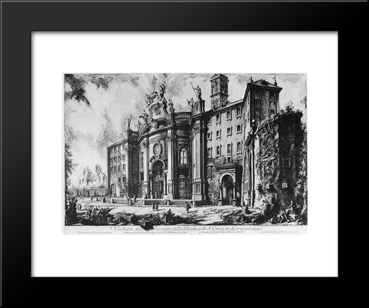 Vedute Di Roma 20x24 Black Modern Wood Framed Art Print Poster by Piranesi, Giovanni Battista