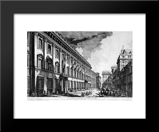 Vedute Di Roma 20x24 Black Modern Wood Framed Art Print Poster by Piranesi, Giovanni Battista