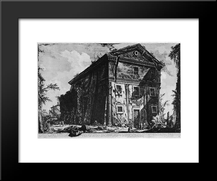 Vedute Di Roma 20x24 Black Modern Wood Framed Art Print Poster by Piranesi, Giovanni Battista