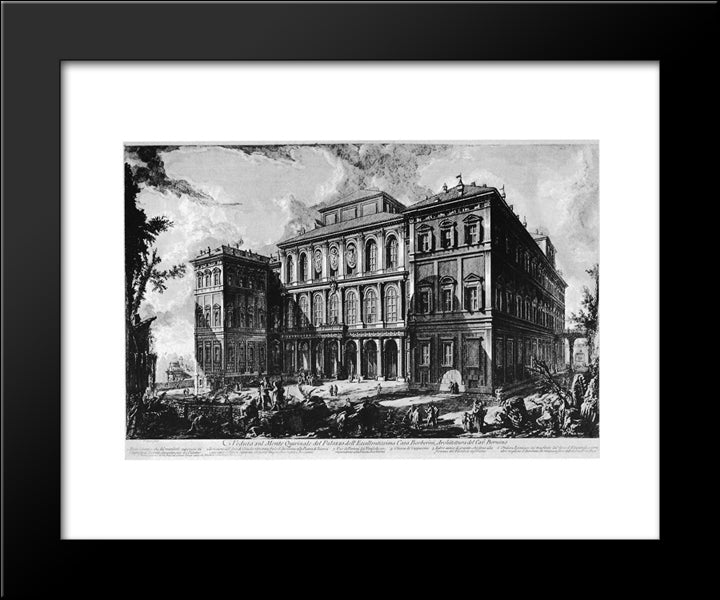 Vedute Di Roma 20x24 Black Modern Wood Framed Art Print Poster by Piranesi, Giovanni Battista