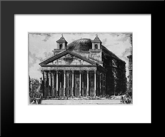 Vedute Di Roma 20x24 Black Modern Wood Framed Art Print Poster by Piranesi, Giovanni Battista