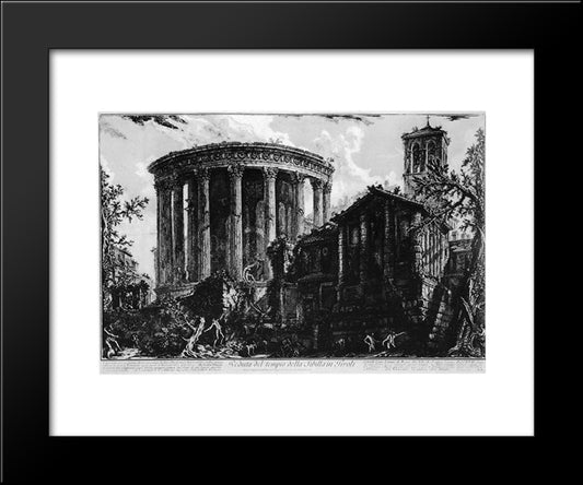 Vedute Di Roma 20x24 Black Modern Wood Framed Art Print Poster by Piranesi, Giovanni Battista