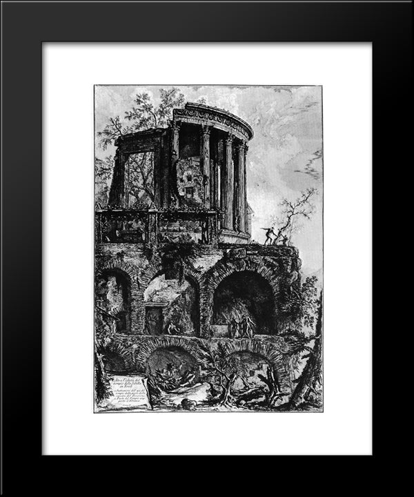 Vedute Di Roma 20x24 Black Modern Wood Framed Art Print Poster by Piranesi, Giovanni Battista