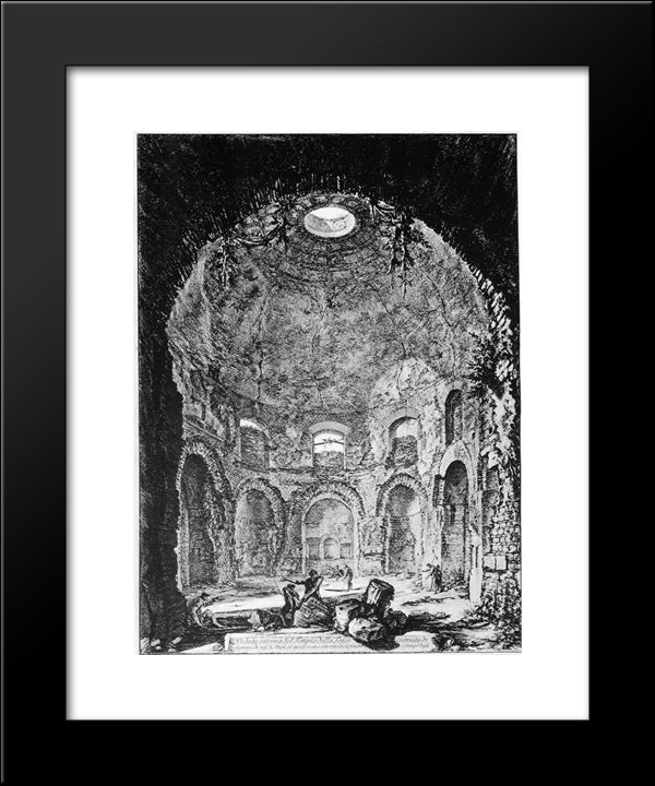 Vedute Di Roma 20x24 Black Modern Wood Framed Art Print Poster by Piranesi, Giovanni Battista