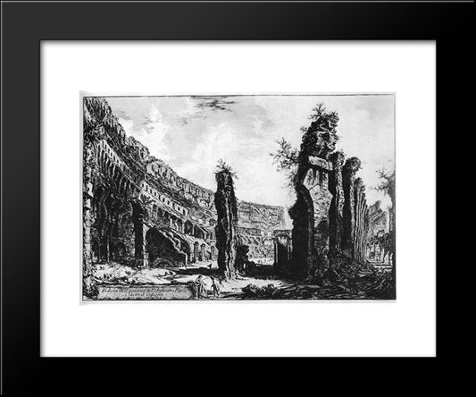 Vedute Di Roma 20x24 Black Modern Wood Framed Art Print Poster by Piranesi, Giovanni Battista