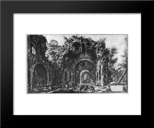 Vedute Di Roma 20x24 Black Modern Wood Framed Art Print Poster by Piranesi, Giovanni Battista