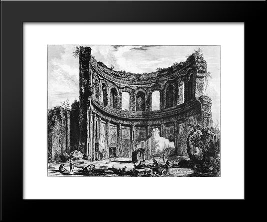 Vedute Di Roma 20x24 Black Modern Wood Framed Art Print Poster by Piranesi, Giovanni Battista