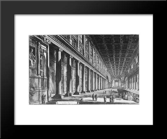 Vedute Di Roma 20x24 Black Modern Wood Framed Art Print Poster by Piranesi, Giovanni Battista