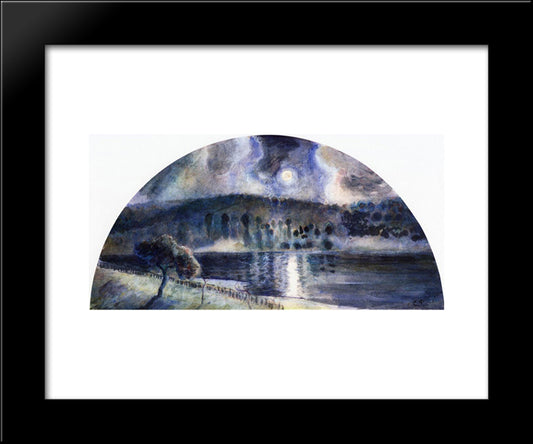 Landscape 20x24 Black Modern Wood Framed Art Print Poster by Pissarro, Camille