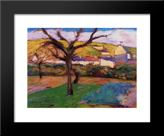 Landscape 20x24 Black Modern Wood Framed Art Print Poster by Pissarro, Camille