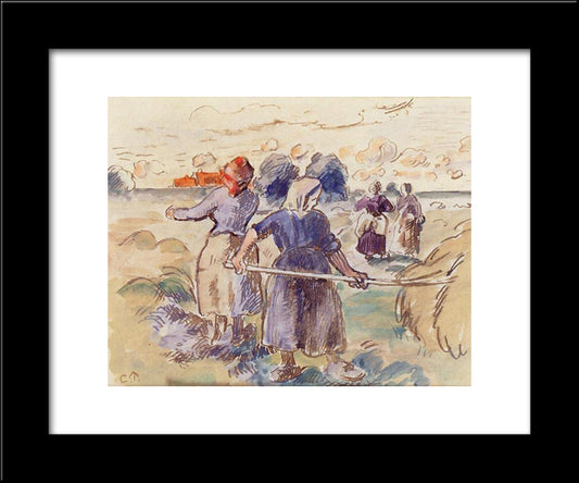 The Tedders 20x24 Black Modern Wood Framed Art Print Poster by Pissarro, Camille