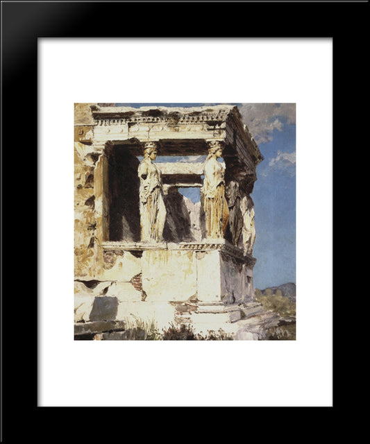 Erechtheion. The Portico Of Caryatids 20x24 Black Modern Wood Framed Art Print Poster by Polenov, Vasily