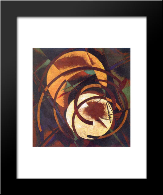 Space Force Construction 20x24 Black Modern Wood Framed Art Print Poster by Popova, Lyubov