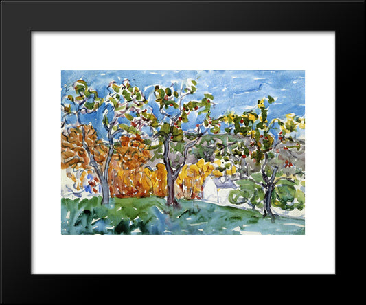 The Orchard 20x24 Black Modern Wood Framed Art Print Poster by Prendergast, Maurice