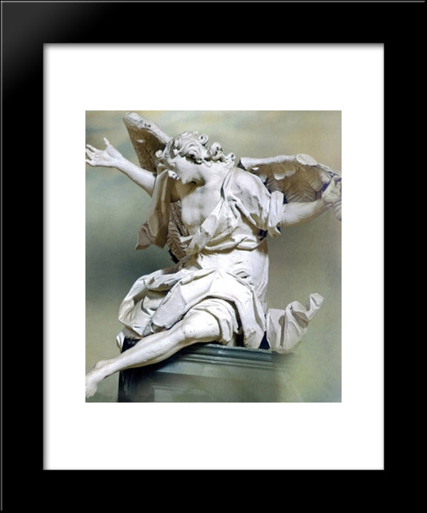 Angel 20x24 Black Modern Wood Framed Art Print Poster by Pinzel, Johann Georg