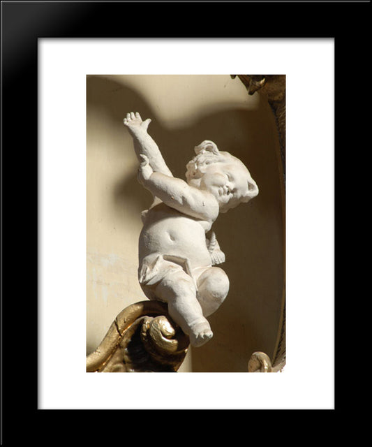 Putti 20x24 Black Modern Wood Framed Art Print Poster by Pinzel, Johann Georg