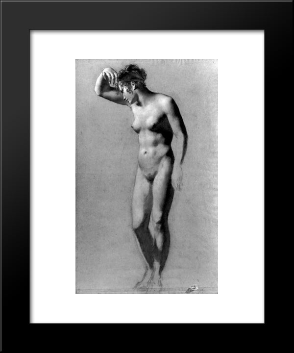 Female Nude 20x24 Black Modern Wood Framed Art Print Poster by Prud'hon, Pierre Paul