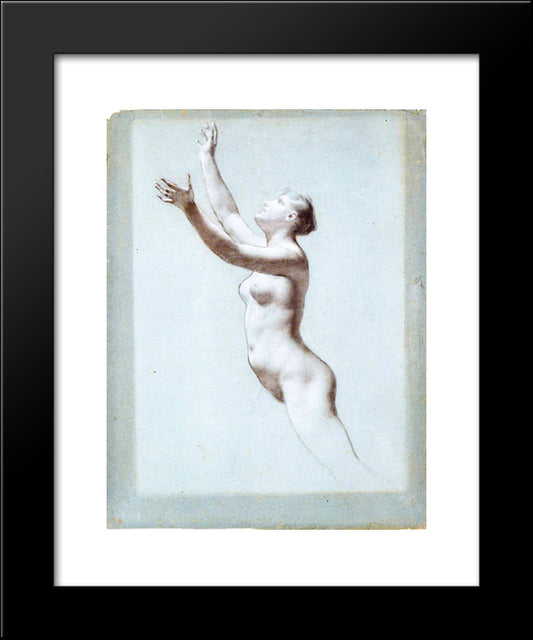 Female Nude 20x24 Black Modern Wood Framed Art Print Poster by Prud'hon, Pierre Paul