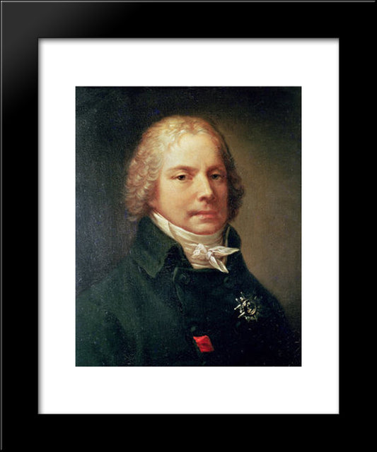 Portrait Of Charles Maurice De Talleyrand-Perigord 20x24 Black Modern Wood Framed Art Print Poster by Prud'hon, Pierre Paul