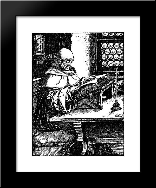 Otto Of The Silver Hand 9 20x24 Black Modern Wood Framed Art Print Poster by Pyle, Howard