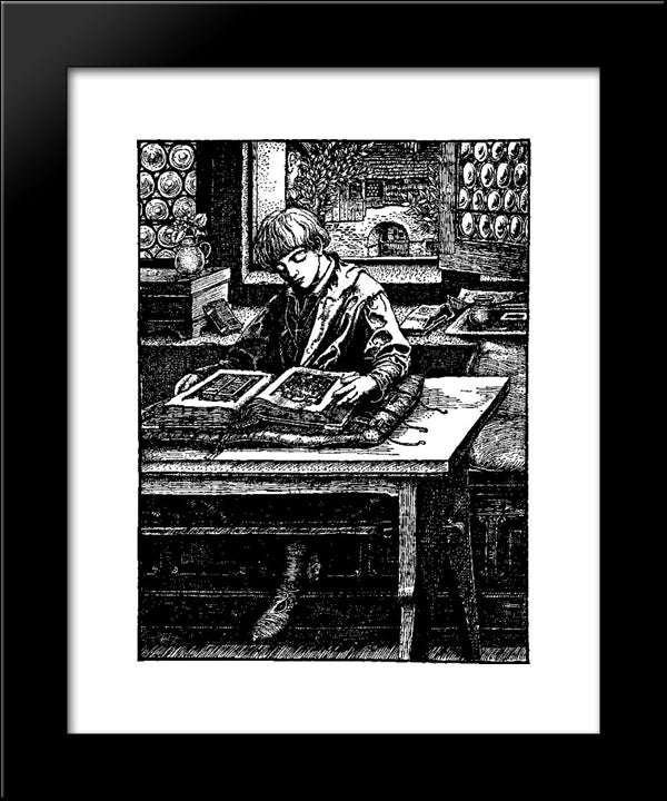 Otto Of The Silver Hand 13 20x24 Black Modern Wood Framed Art Print Poster by Pyle, Howard