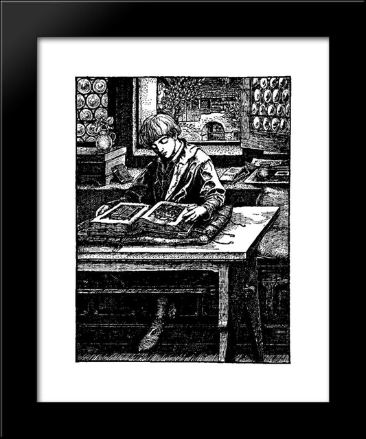 Otto Of The Silver Hand 13 20x24 Black Modern Wood Framed Art Print Poster by Pyle, Howard