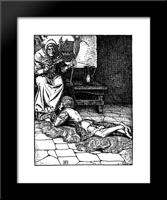 Otto Of The Silver Hand 16 20x24 Black Modern Wood Framed Art Print Poster by Pyle, Howard