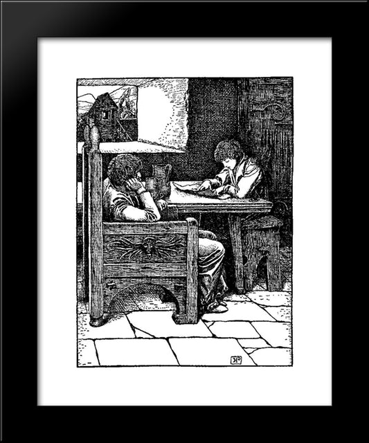 Otto Of The Silver Hand 18 20x24 Black Modern Wood Framed Art Print Poster by Pyle, Howard