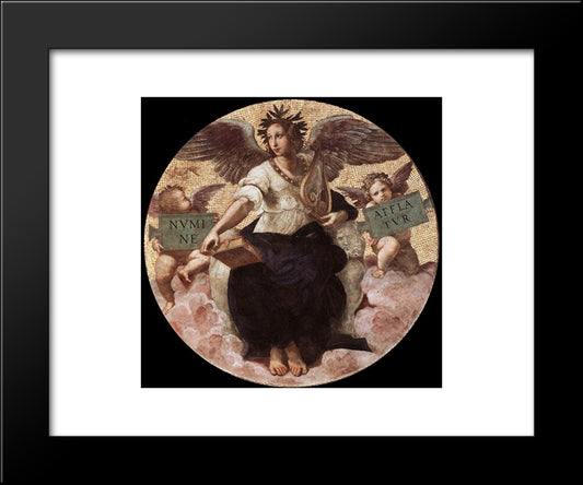 Poetry, From The 'Stanza Della Segnatura' 20x24 Black Modern Wood Framed Art Print Poster by Raphael