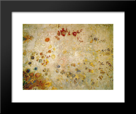 Decorative Panel 20x24 Black Modern Wood Framed Art Print Poster by Redon, Odilon