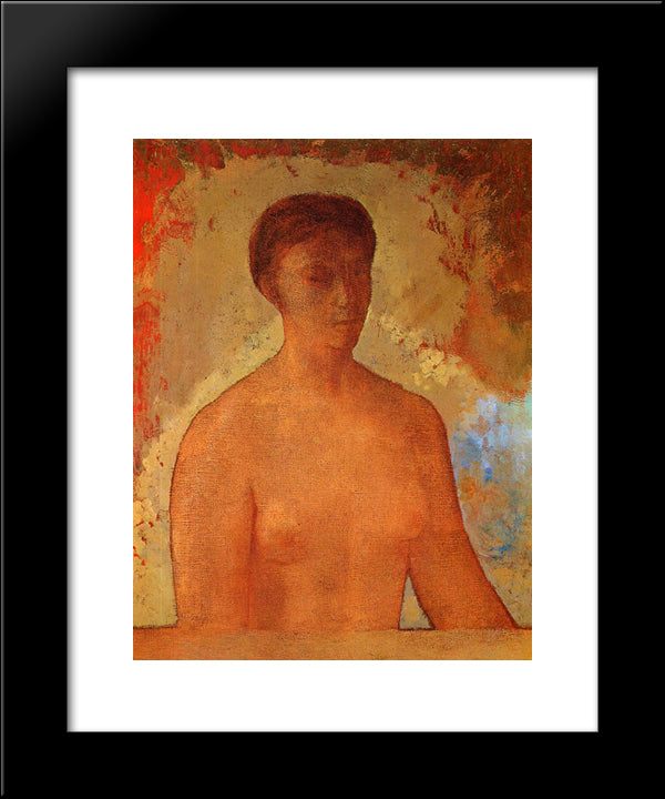 Eve 20x24 Black Modern Wood Framed Art Print Poster by Redon, Odilon