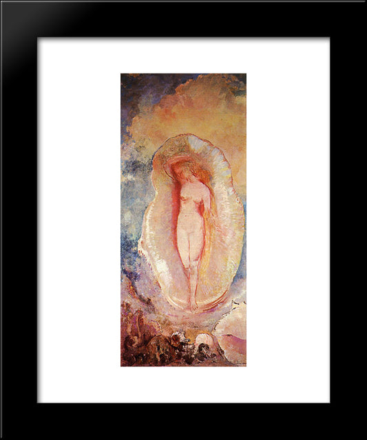 The Birth Of Venus 20x24 Black Modern Wood Framed Art Print Poster by Redon, Odilon