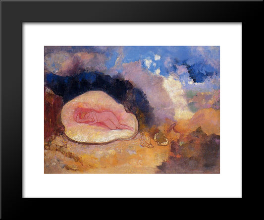 The Birth Of Venus 20x24 Black Modern Wood Framed Art Print Poster by Redon, Odilon