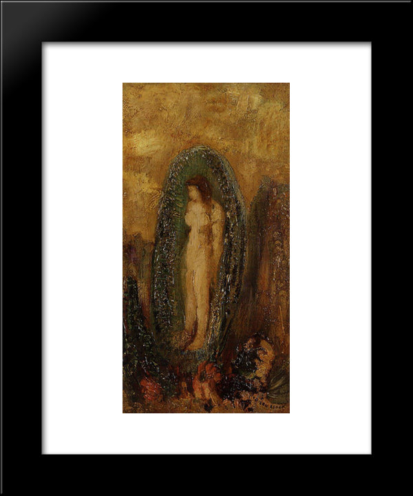 The Birth Of Venus 20x24 Black Modern Wood Framed Art Print Poster by Redon, Odilon