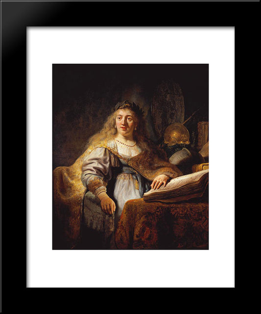 Minerva 20x24 Black Modern Wood Framed Art Print Poster by Rembrandt