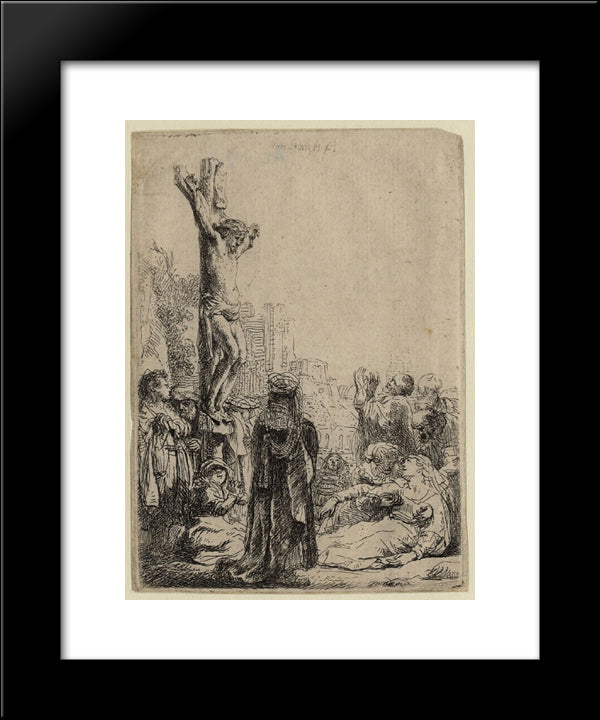 The Tribute Money 20x24 Black Modern Wood Framed Art Print Poster by Rembrandt