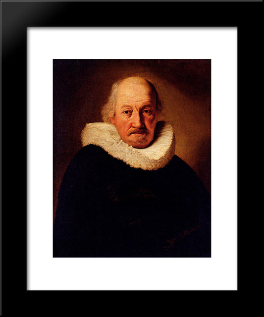 Portrait Of An Old Man 20x24 Black Modern Wood Framed Art Print Poster by Rembrandt