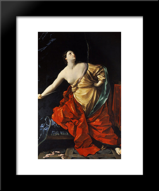 Lucretia 20x24 Black Modern Wood Framed Art Print Poster by Reni, Guido