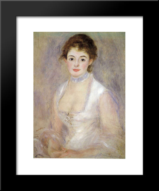 Madame Henriot 20x24 Black Modern Wood Framed Art Print Poster by Renoir, Pierre Auguste